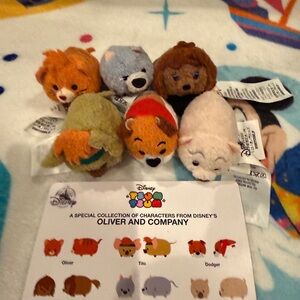 Disney Oliver and Company Plush Toy Set - Multicolor